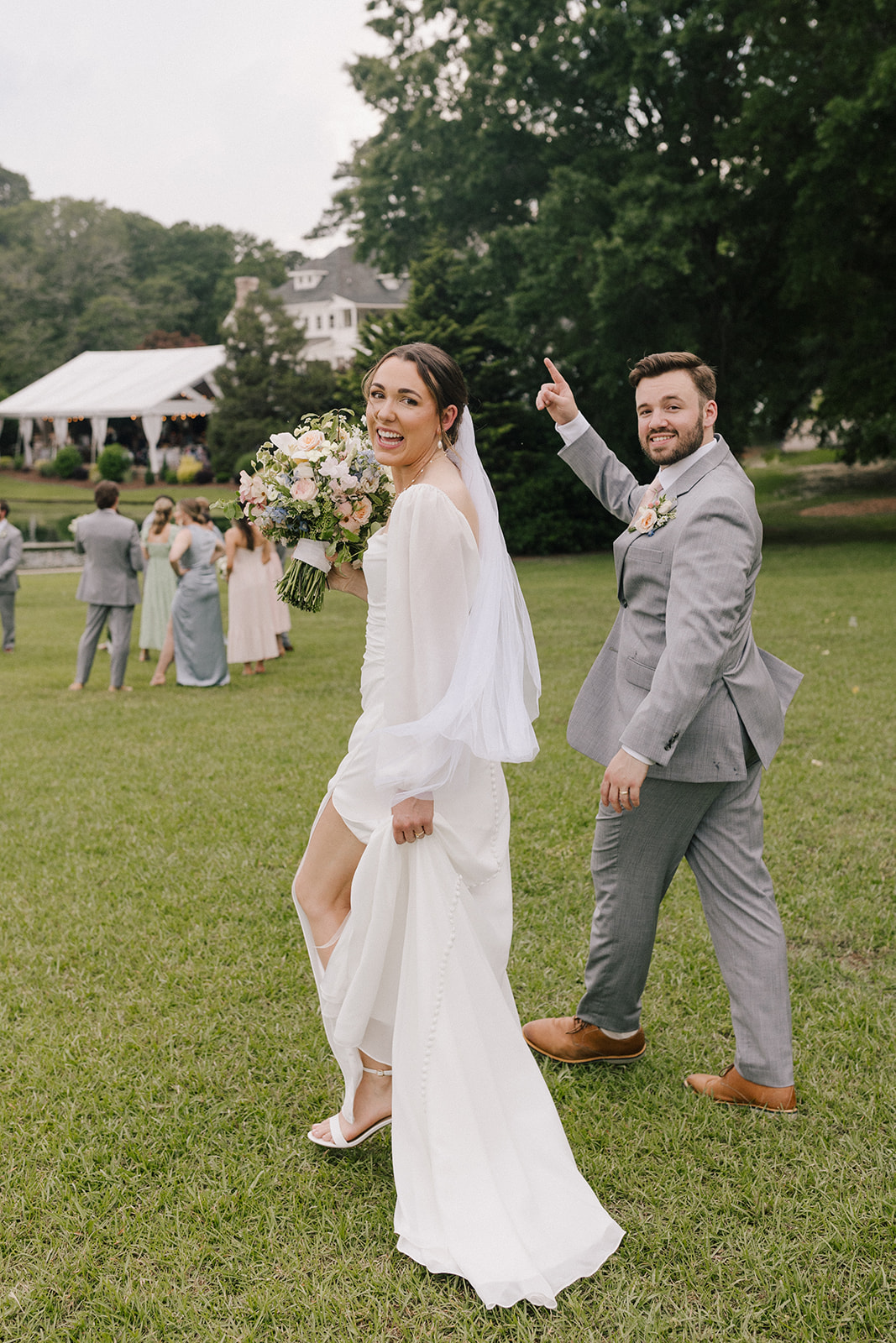 Documentary Style Spring Wedding at The Oaks at Salem at Apex, NC